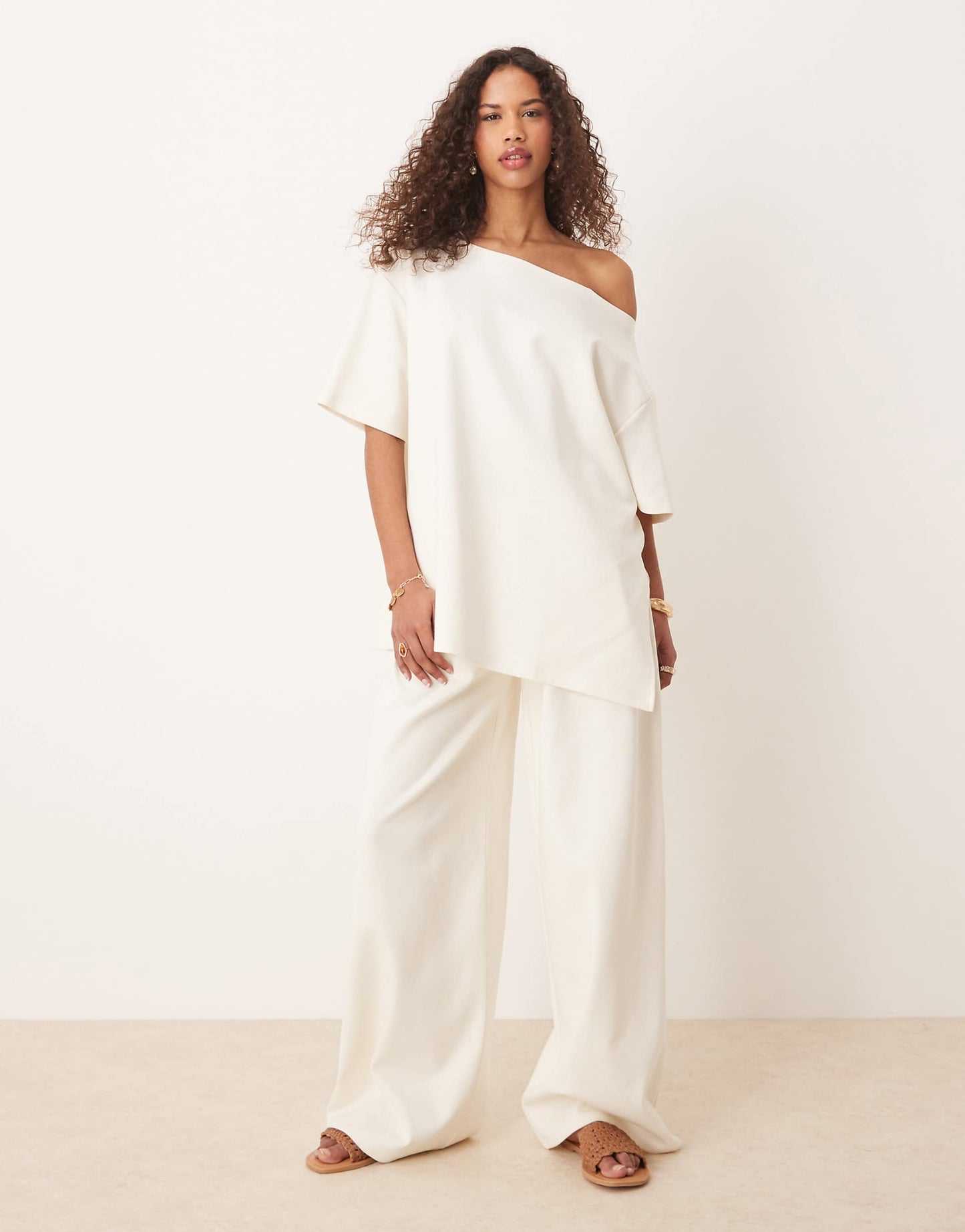 Interlock Super Wide Leg Trouser