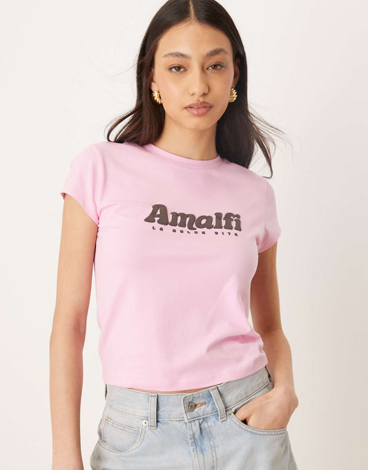 Baby Tee With Amalfi Graphic