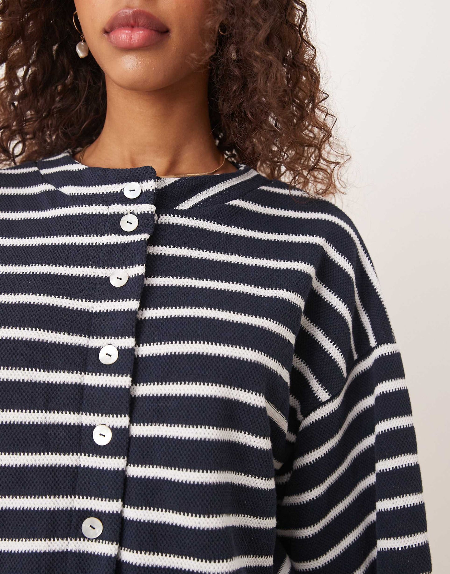Dropped Shoulder Cardigan