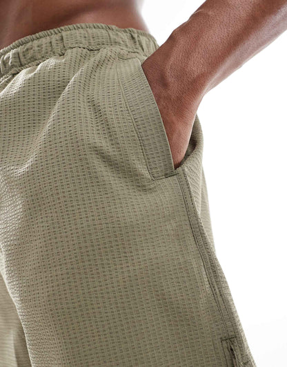 Seersucker Swim Trunks