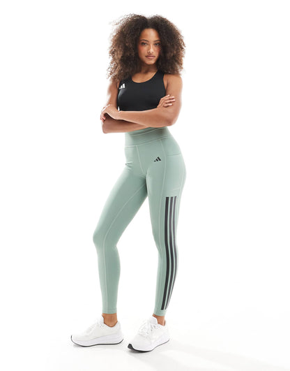 Optime 3-Stripes Full-Length Leggings