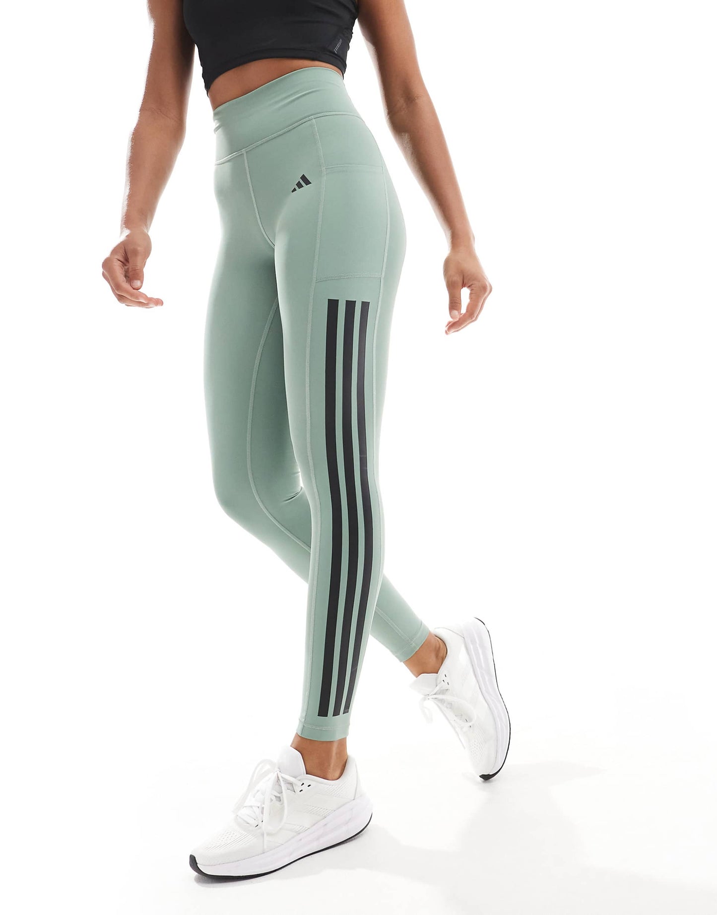 Optime 3-Stripes Full-Length Leggings