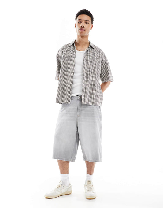 Skater Fit Denim Short