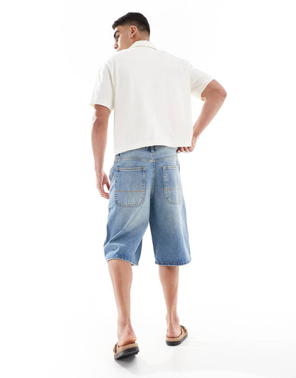 Skater Fit Denim Short