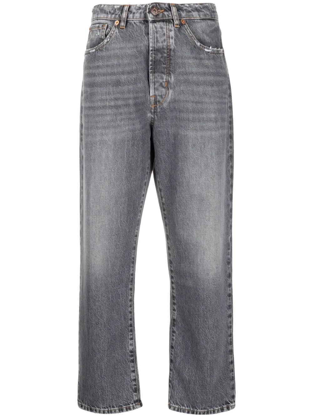 High-Rise Cropped Boyfriend Jeans