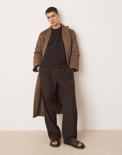 Extreme Oversized Textured Long Sleeve T-Shirt