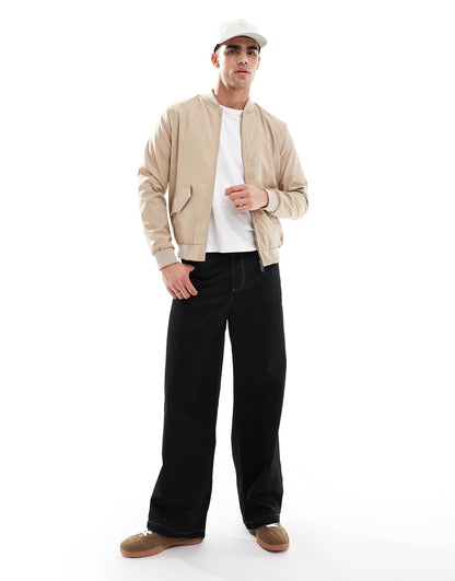 Bomber Jacket With Front Pockets