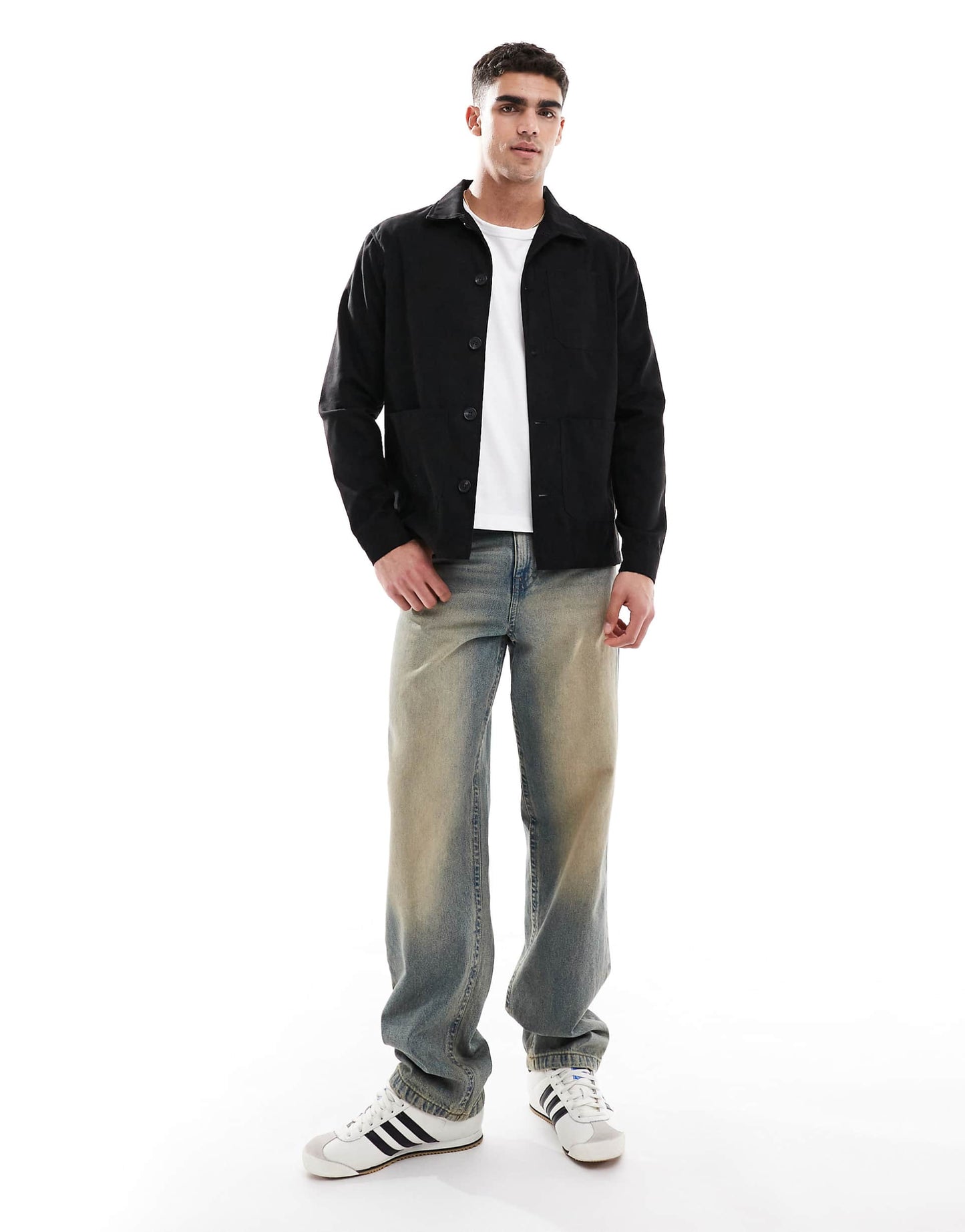 Button Through Jacket With Collar