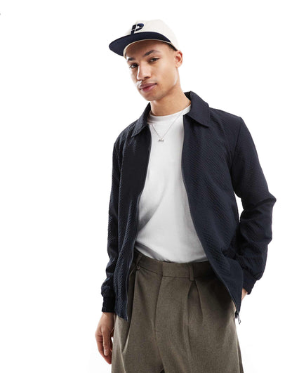 Short Track Jacket With Collar