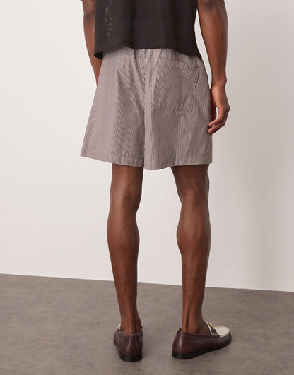 Oversized Stripe Shorts