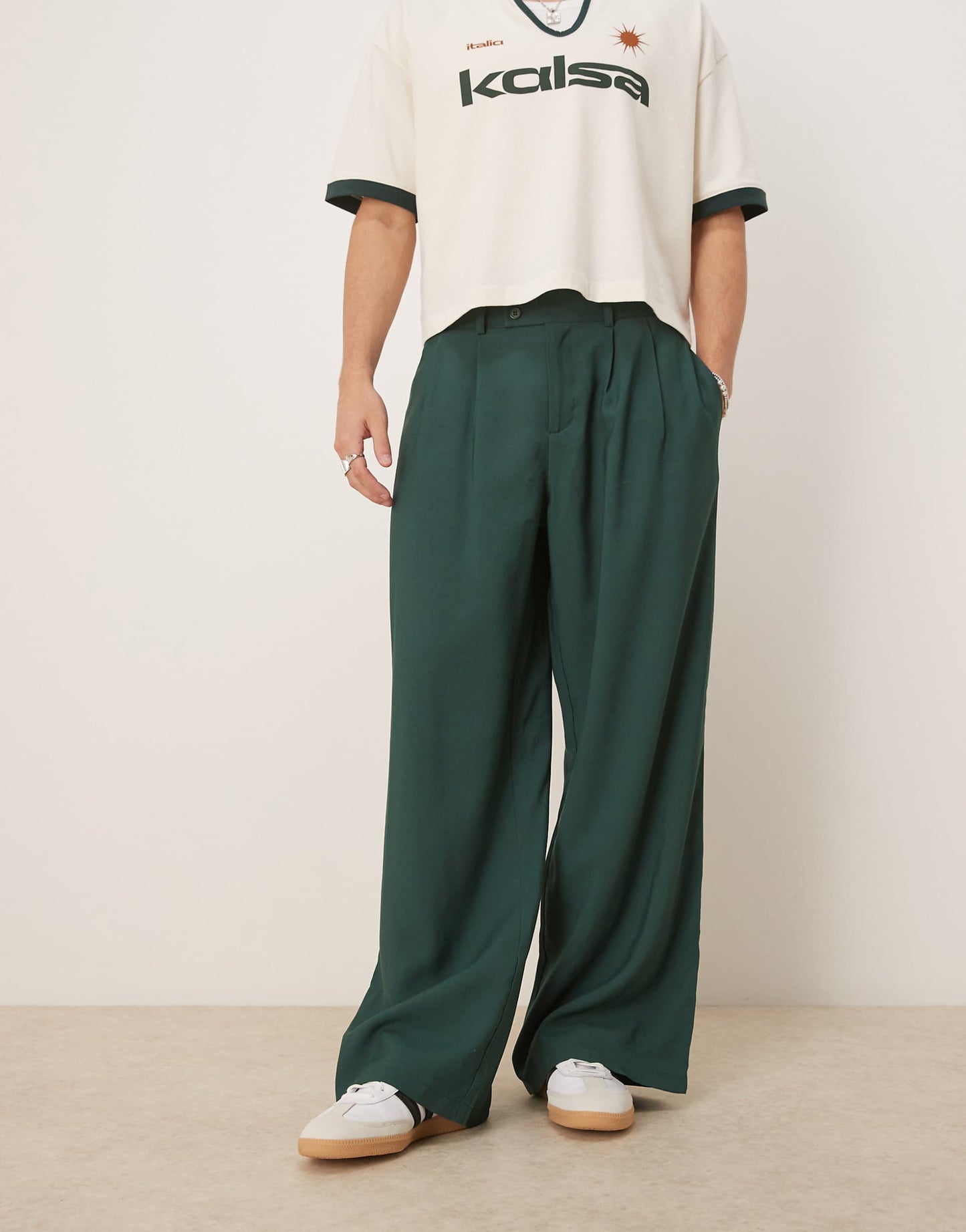 Loose Fit Smart Trousers