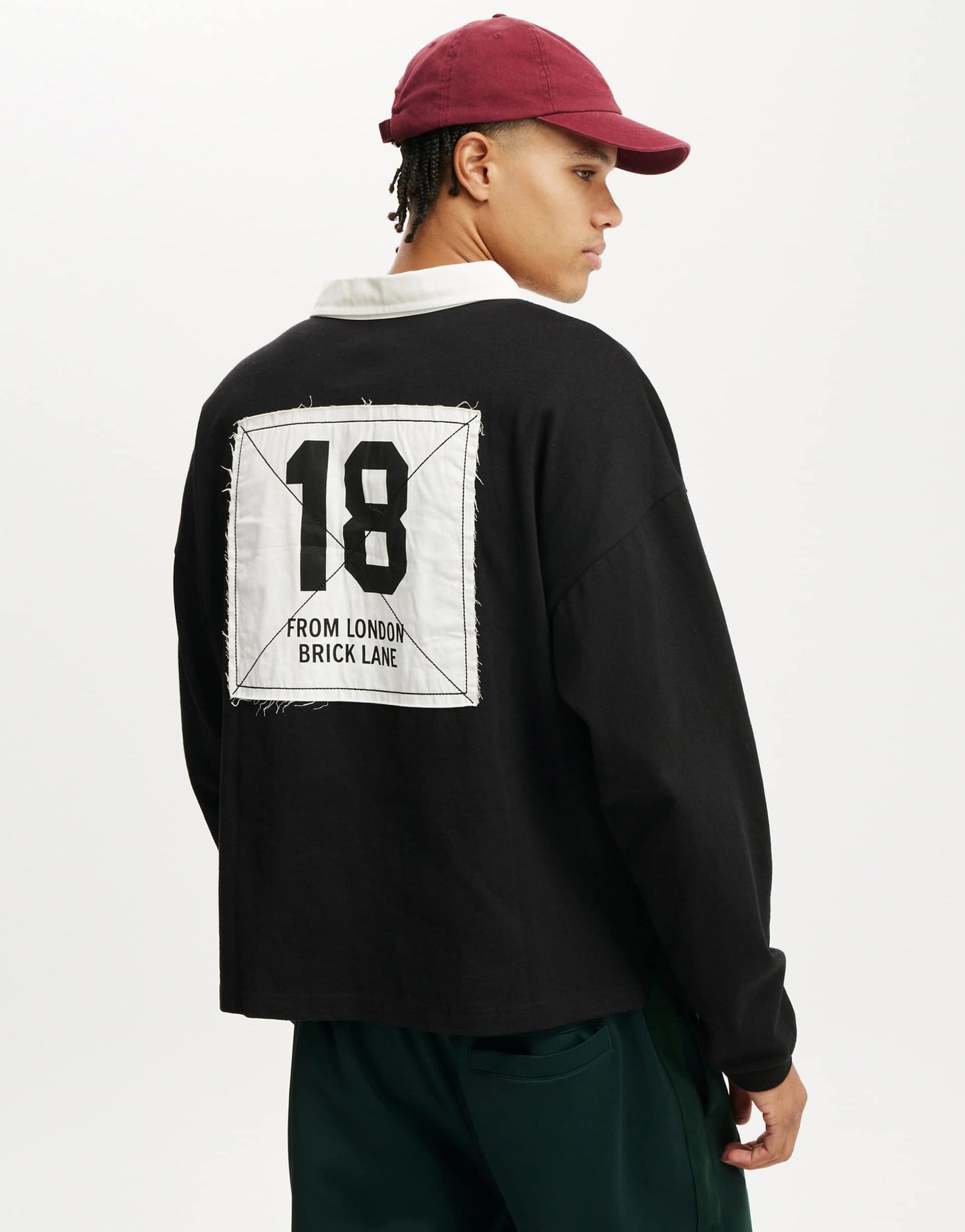 Cropped Fit Rugby Polo