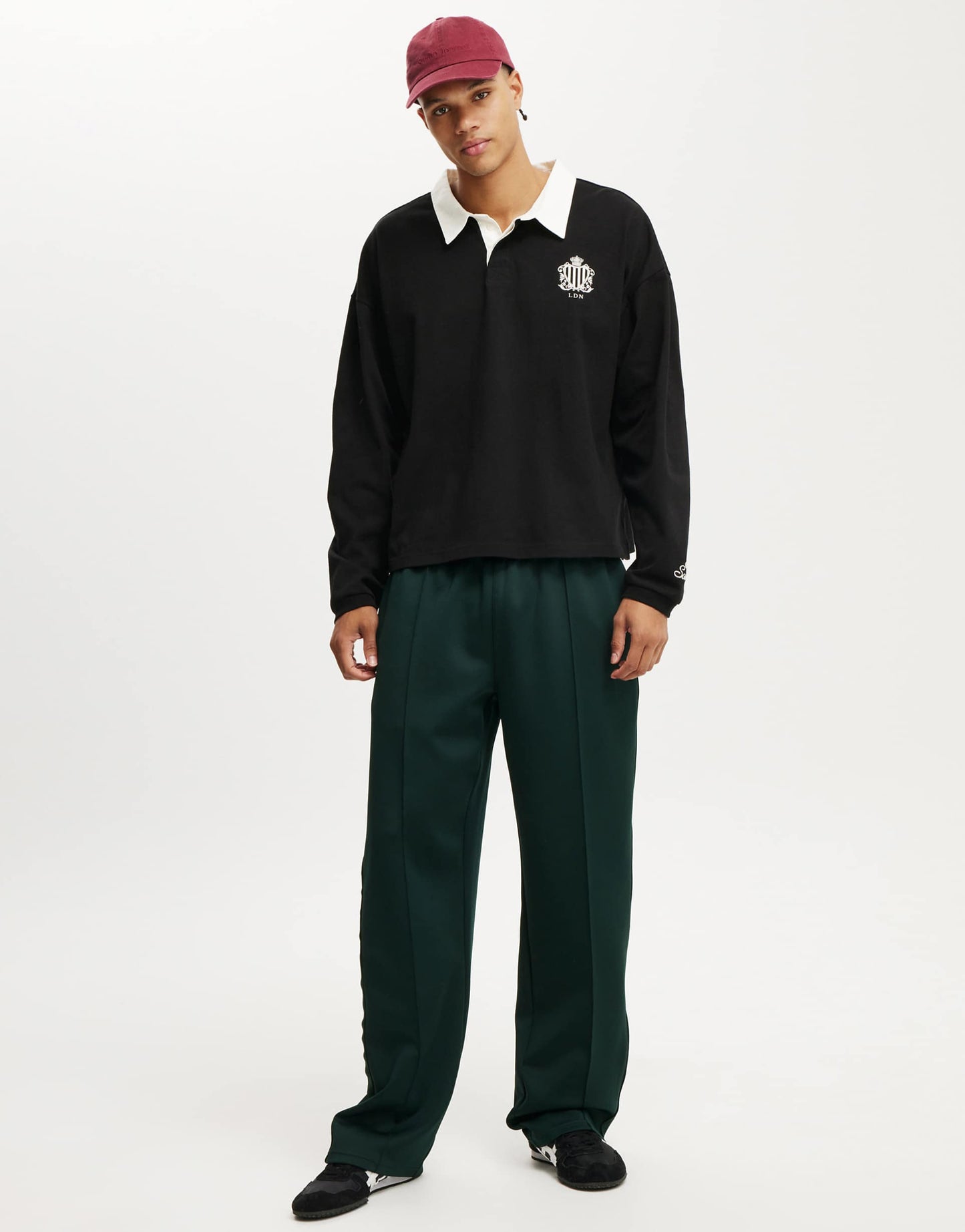 Cropped Fit Rugby Polo