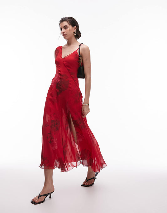 One Shoulder Midi Dress