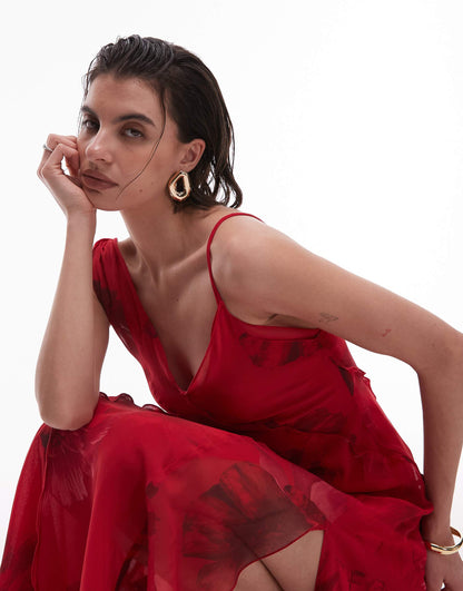 One Shoulder Midi Dress