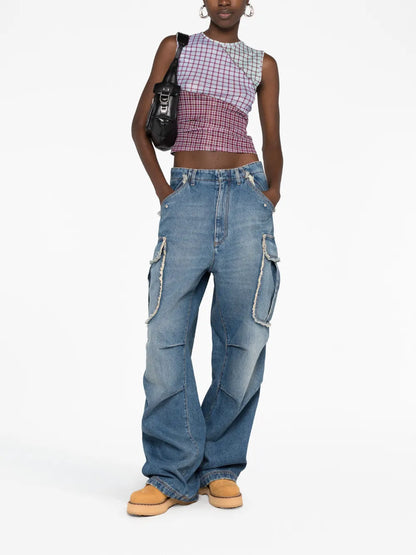 Low-Rise Wide-Leg Jeans