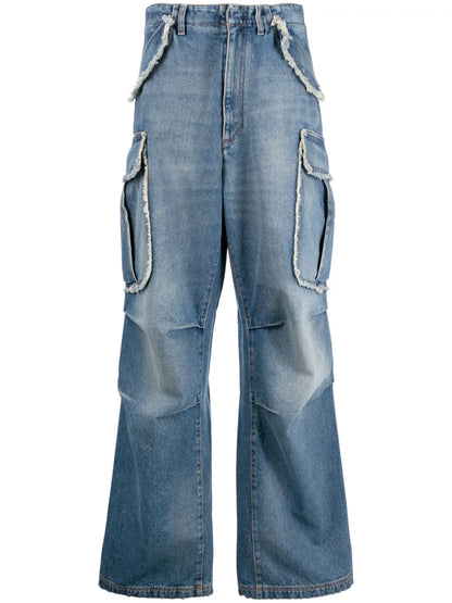 Low-Rise Wide-Leg Jeans