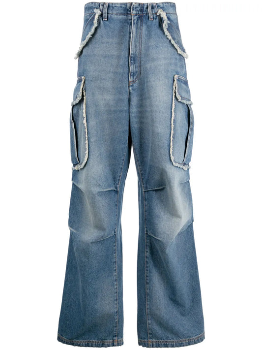 Low-Rise Wide-Leg Jeans