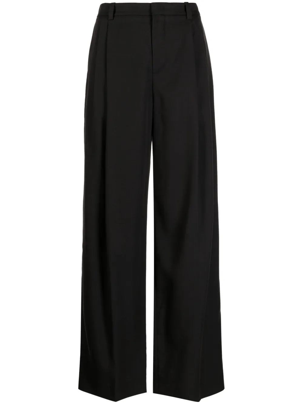 Pleated Wide-Leg Trousers