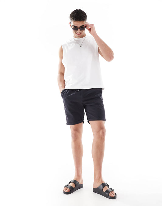 Chino Shorts With Drawcord Waist