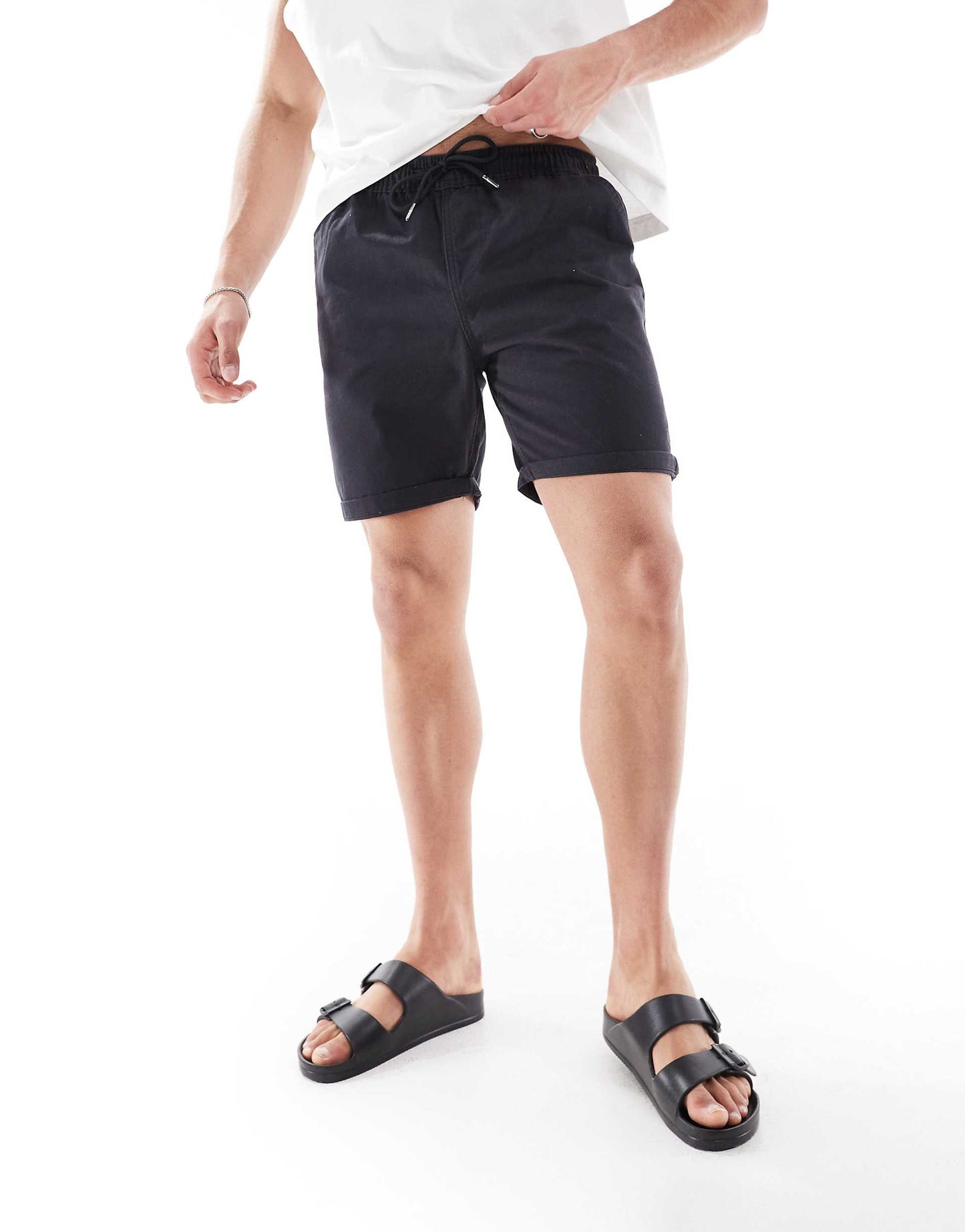 Chino Shorts With Drawcord Waist