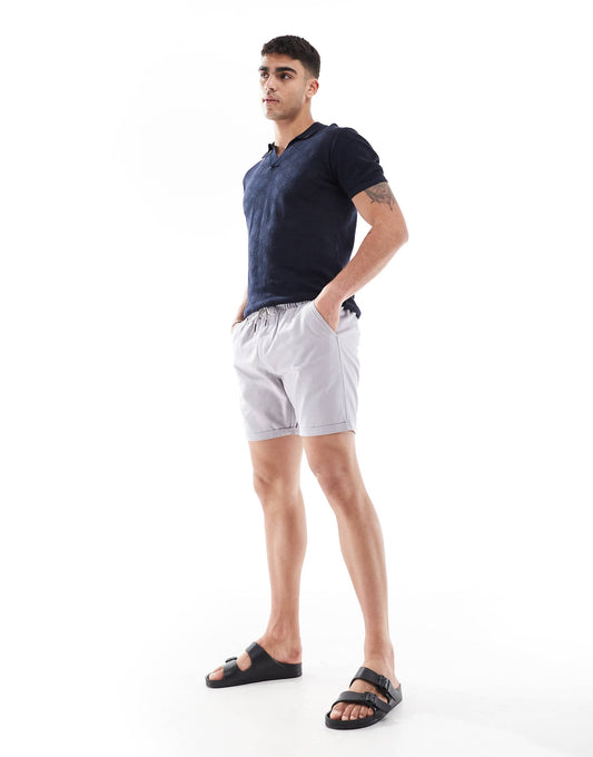 Chino Shorts With Drawcord Waist