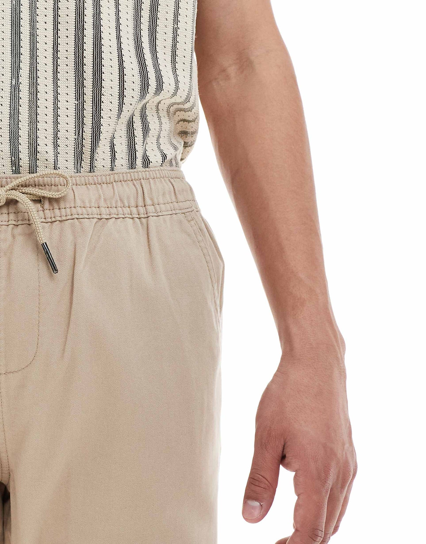 Chino Shorts With Drawcord Waist