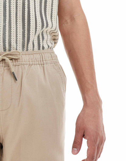 Chino Shorts With Drawcord Waist