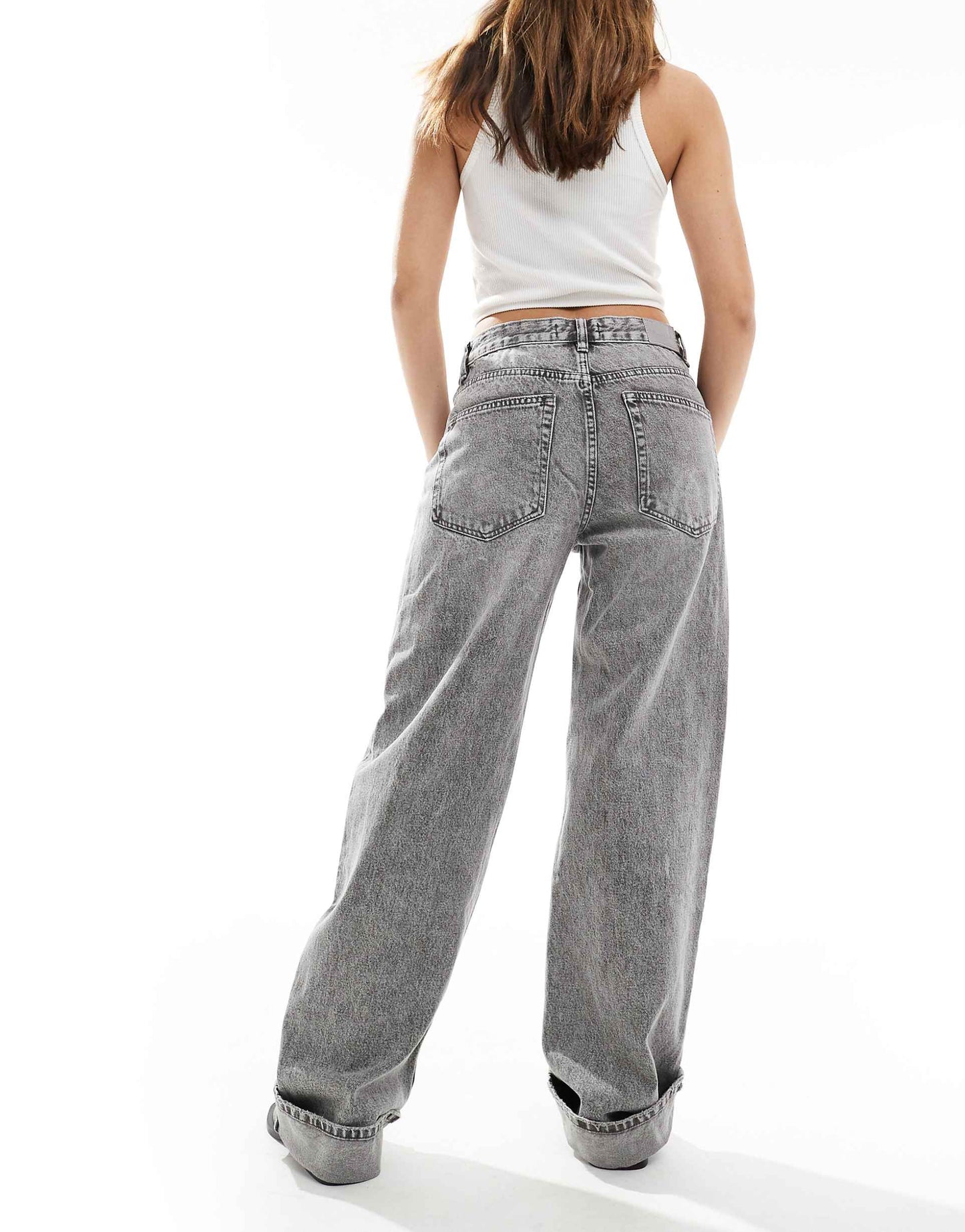 Baggy Jean With Turnup Hem