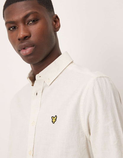 Linen Blend Oxford Shirt