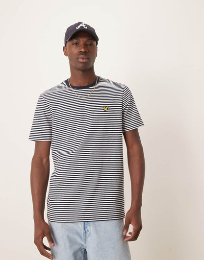 Linen Blend Breton Stripe T-Shirt