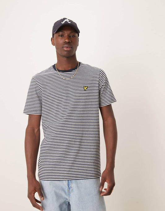 Linen Blend Breton Stripe T-Shirt