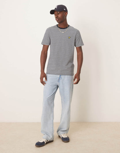 Linen Blend Breton Stripe T-Shirt
