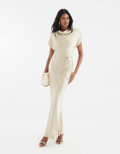 Cowl Neck Maxi Dress