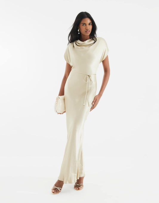 Cowl Neck Maxi Dress