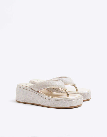 Toe Thong Wedge Sandals