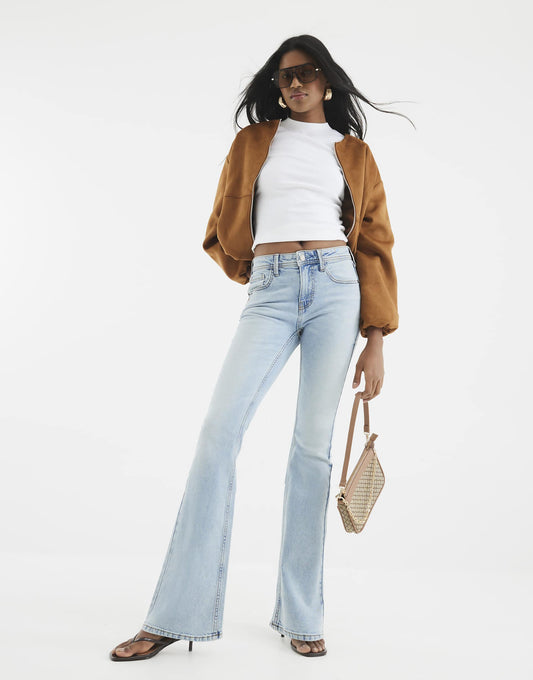 Bootcut Mid Rise Jeans