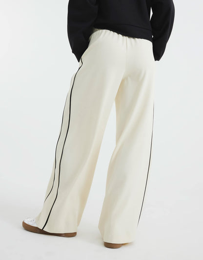 Wide Leg Side Striped Joggers