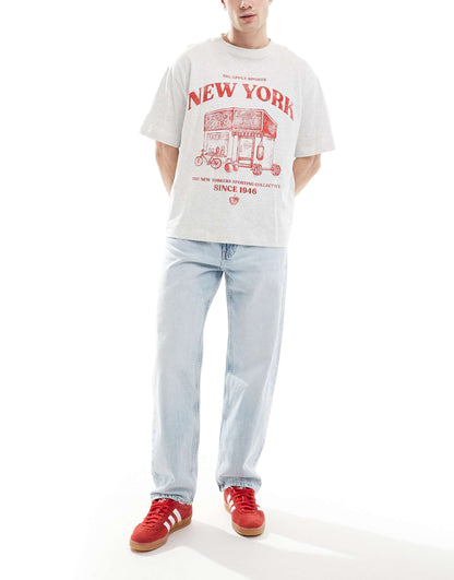 90'S Straight Jean In Light Blue