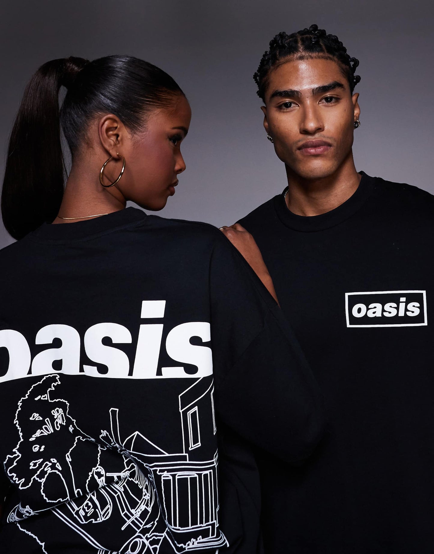 Unisex Oversized T-Shirt With Oasis Prints