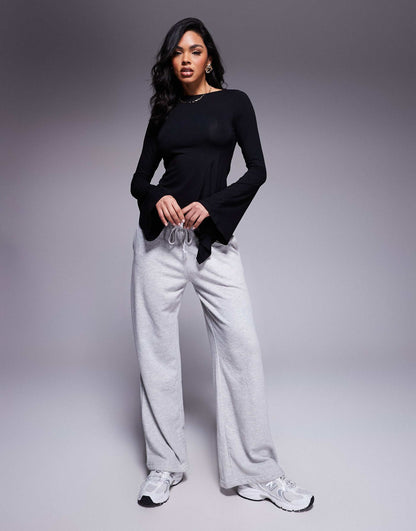 Angel Sleeve Top With Godet Detail