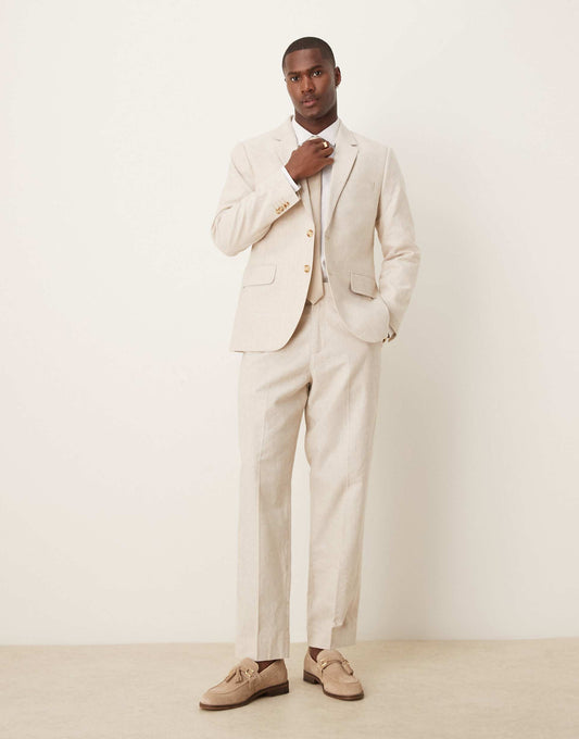 Classic Linen Suit Trouser Co-Ord