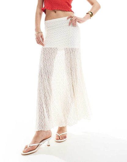Lace Midaxi Skirt