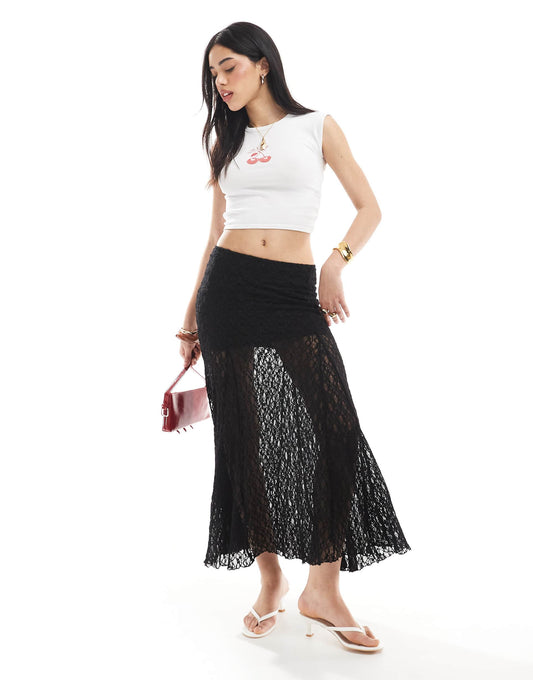Lace Midaxi Skirt