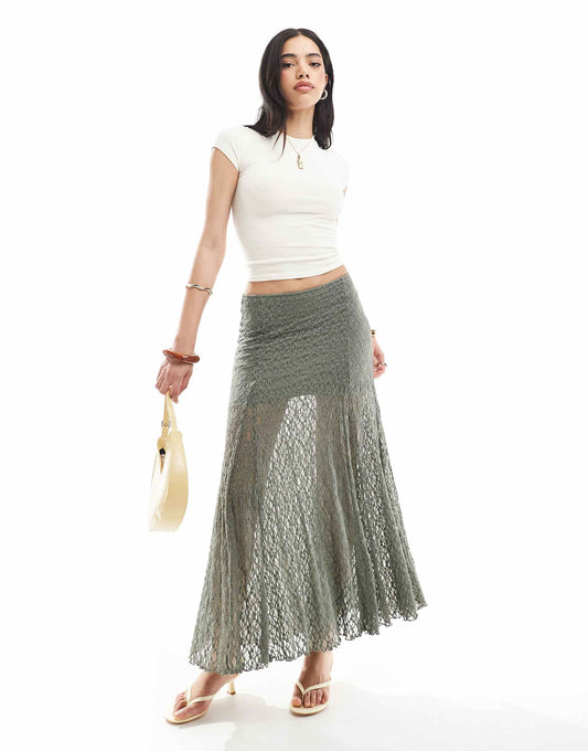 Lace Midaxi Skirt