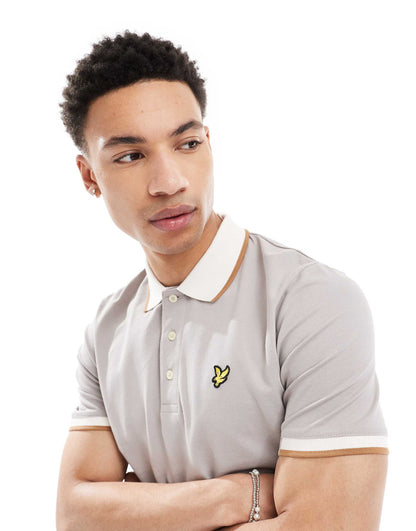 Ss Polo Shirts Half Tipped Polo Shirt