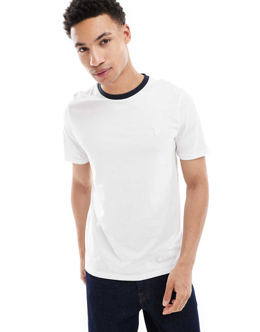 Contrast Collar Superfine T-Shirt