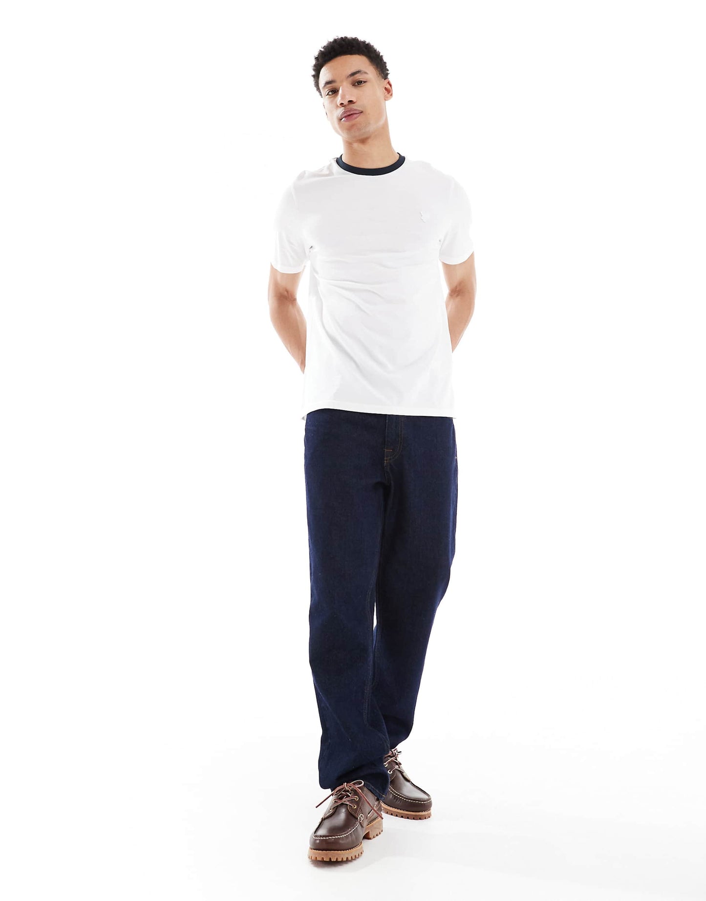 Contrast Collar Superfine T-Shirt