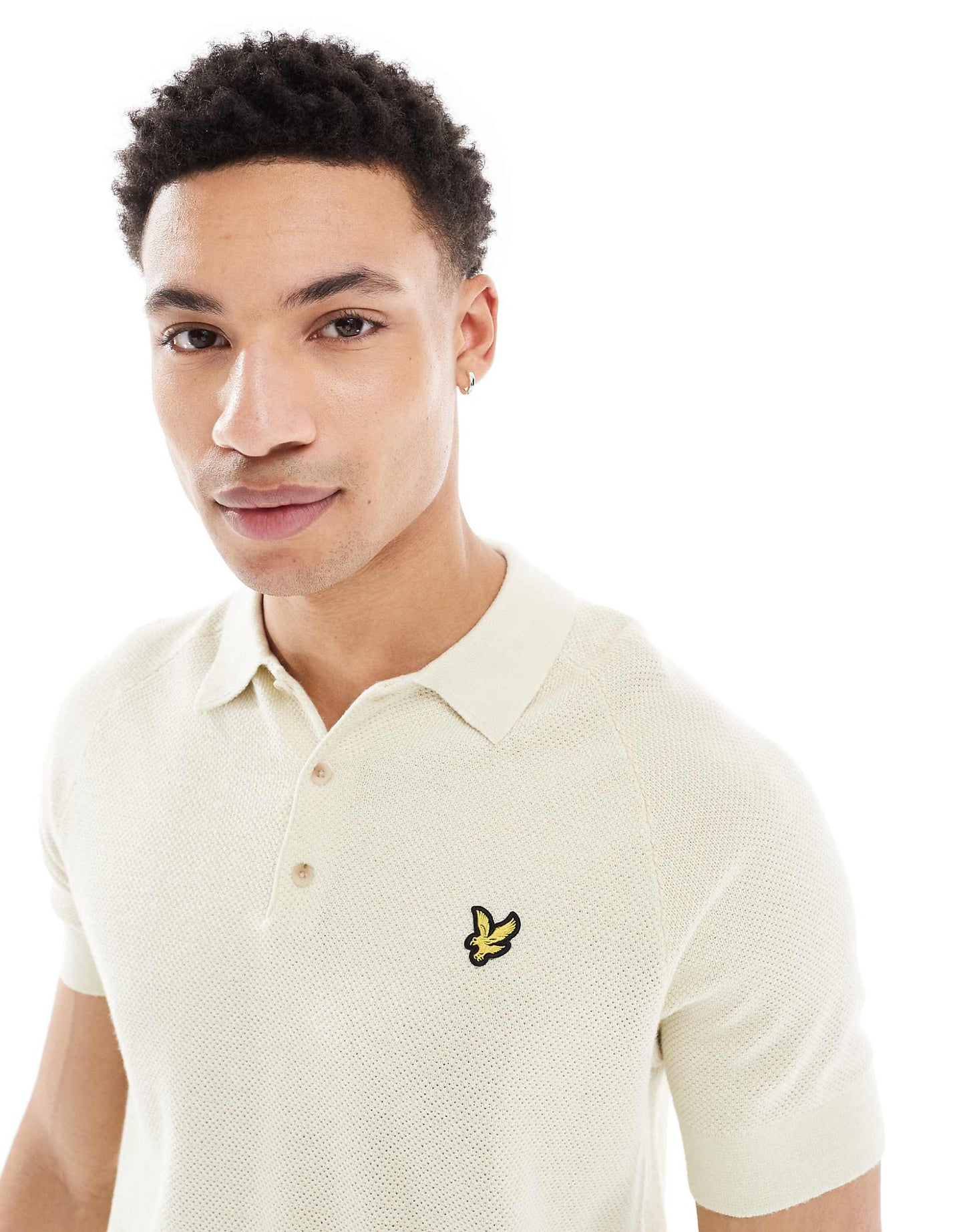 Mid Knits Linen Blend Knitted Polo