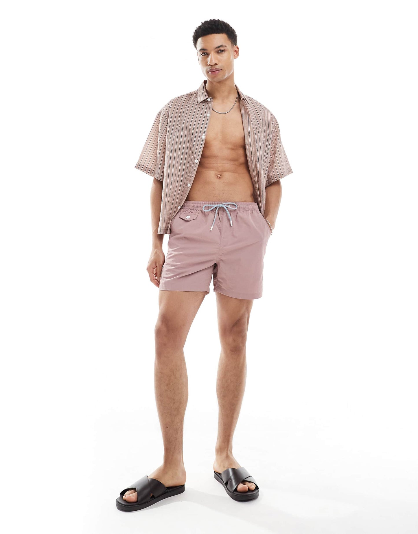 Swimwear Geo Motif Printed Swim Short